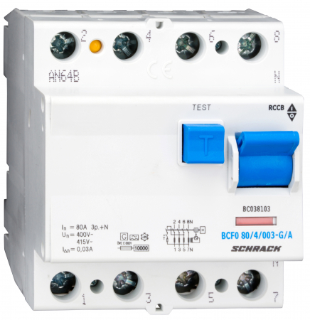 Sigurante automate - Intreruptor diferential 100A 4poli 30mA, Tip A