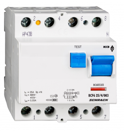 Sigurante automate - Intreruptor diferential 25A 4poli 100mA