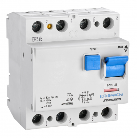 Sigurante automate - Intreruptor diferential 40A 4poli 100mA