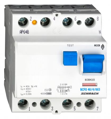 Sigurante automate - Intreruptor diferential 40A 4poli 100mA