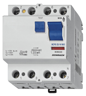 Sigurante automate - Intreruptor diferential 40A 4poli 100mA