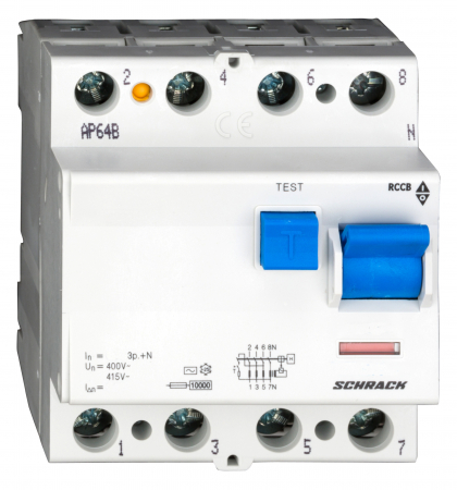 Sigurante automate - Intreruptor diferential 63A 4poli 100mA