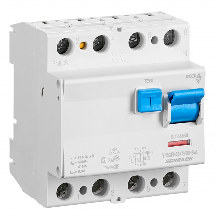 Sigurante automate - Intreruptor diferential 80A 4poli 300mA