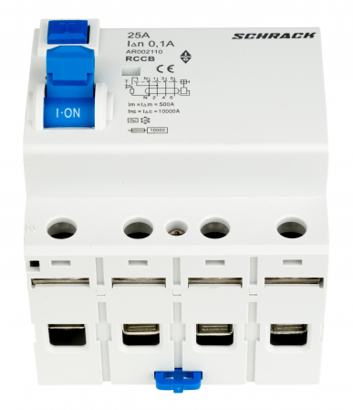 Echipamente Schrack - Intreruptor diferential AMPARO (10kA), 25A, 4-poli, 300mA