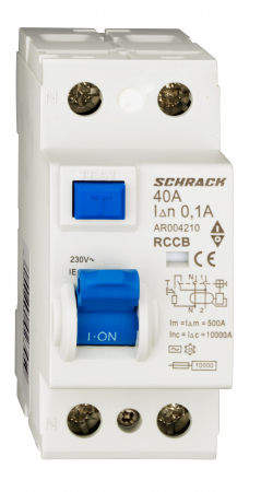Echipamente Schrack - Intreruptor diferential AMPARO (10kA), 40A, 2-poli, 300mA