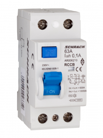 Echipamente Schrack - Intreruptor diferential AMPARO (10kA), 63A, 2-poli, 300mA