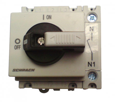 Actionari electrice - Intreruptor principal modular 63A negru 4p
