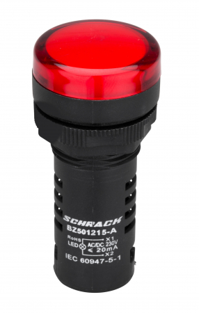 Lampi - Lampa de semnalizare cu LED, monobloc, 230V-AC/DC, galben