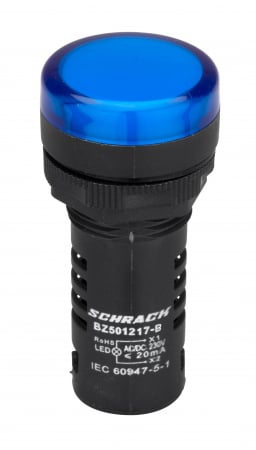 Lampi - Lampa de semnalizare cu LED, monobloc, 230V-AC/DC, verde