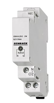 Echipamente Schrack - Lampa semn. mod. dubla cu LED-uri rosu/verde, 110-240V AC/DC