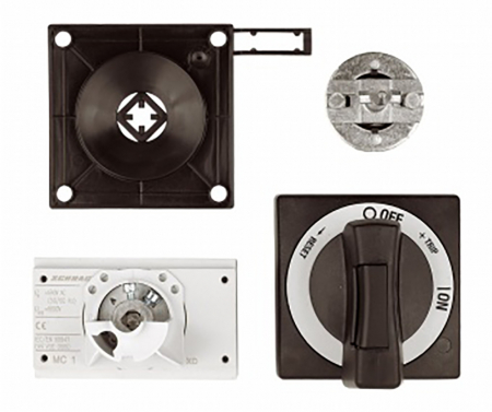 Actionari electrice - Maneta actionare pe usa cu interblocaj MC1 negru