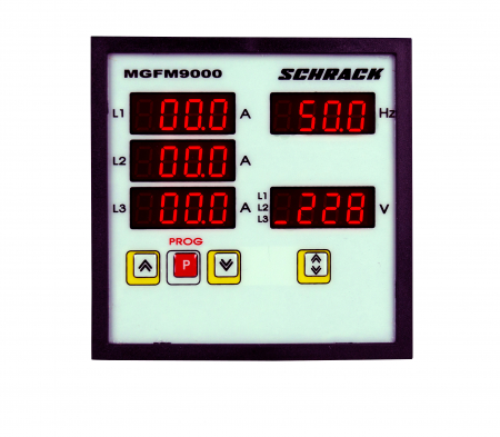 Echipamente Schrack - Multimetru digital trifazat, 96*96, cu 5 display-uri
