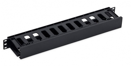 Echipamente Schrack - Organizator cabluri 19", 1U, plastic, negru RAL9005