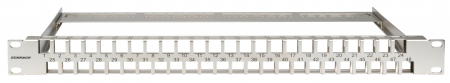 Echipamente Schrack - Patchpanel 19" gol pt. 48 module (SFB),1U,otel
