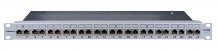 Echipamente Schrack - Patchpanel Cat.6 10 GB Class Ea ecranat 24xRJ45G DE-EMBEDDED