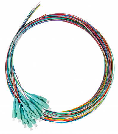 Echipamente Schrack - Pigtail FO LC, 50/125µm OM3, 2.0m, Easy Strip, 12pcs