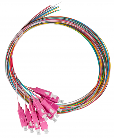 Echipamente Schrack - Pigtail FO SC, 50/125µm OM4, 2.0m, Easy Strip, 12pcs