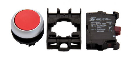 Echipamente Schrack - Set complet buton comanda rosu
