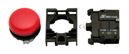 Echipamente Schrack - Set complet lampa semnalizare scund rosu 24V