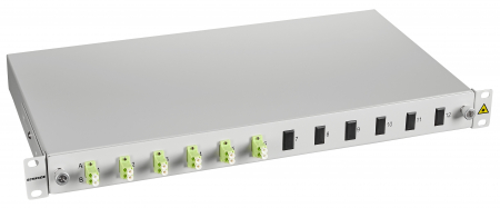 Echipamente Schrack - Splicebox, 12 fibre,LC,50/125?m OM5, culisant,19",1UV , ECO