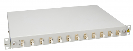 Echipamente Schrack - Splicebox, 24 fibre,LC,50/125µm OM2, culisant,19",1UV , ECO