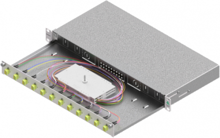 Echipamente Schrack - Splicebox, 24 Fibre, LC, 50/125µm OM5, 19", 1U, Class B