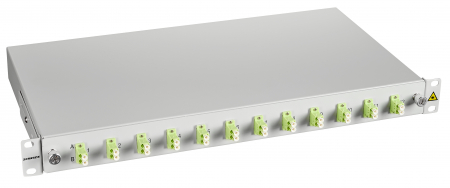 Echipamente Schrack - Splicebox, 24 fibre,LC,50/125?m OM5, culisant,19",1UV , ECO