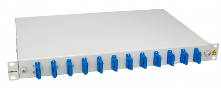 Echipamente Schrack - Splicebox, 24 fibre,SC,9/125µm OS2, culisant,19",1UV , ECO