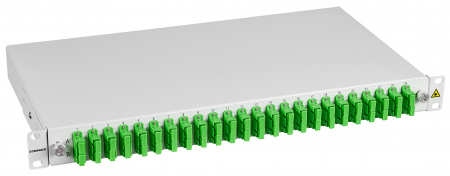 Echipamente Schrack - Splicebox, 48 Fibre, SC/APC, 9/125µm OS2, 19",1U,Class C