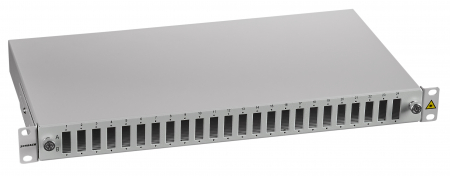 Echipamente Schrack - Splicebox FO gol pt. 24 cuplori SC-Duplex, 1U, RAL7035