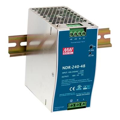Surse de alimentare - NDR-240-48, Sursa de alimentare MeanWell, pentru sina DIN, 240 W, 48V DC, 5 A