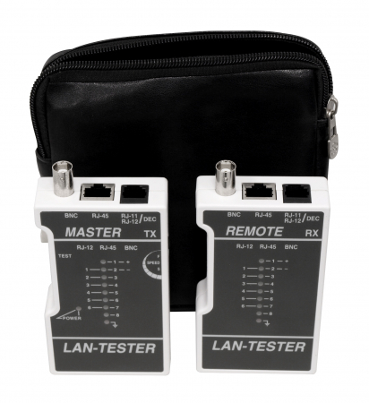 Echipamente Schrack - Tester conexiune pt.cablare structurata si coaxial