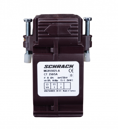 Echipamente Schrack - Transformator de curent 250/5A, 40x10, clasa 0,5