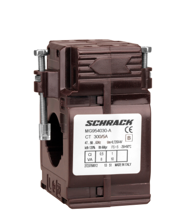 Echipamente Schrack - Transformator de curent 300/5A, 30x10, clasa 0,5