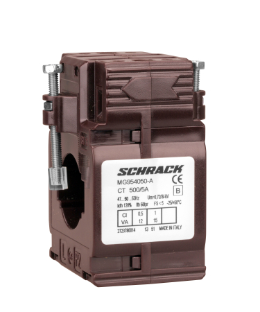 Echipamente Schrack - Transformator de curent 500/5A, 30x10, clasa 0,5
