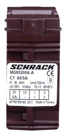 Echipamente Schrack - Transformator de curent 60/5A, D=21mm, clasa 1