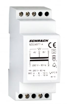 Echipamente Schrack - Transformator de sonerie, 230VCA / 12-12, 24VCA, 30 VA