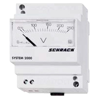 Echipamente Schrack - Voltmetru analogic 500 VAC modular