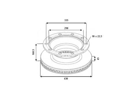 Disc frana ,WINNARD, D 430 ,10 gauri, [2]