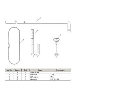 Kit fixare roata rezerva 280540 [2]
