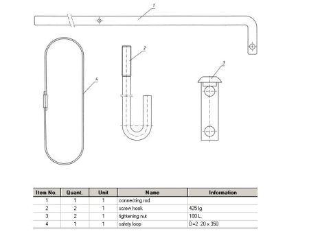 Kit fixare roata rezerva 280514 [2]
