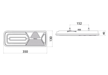LAMPA SPATE DREAPTA ,CU LEDURI [2]