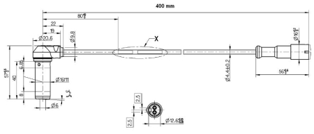 Senzor ABS WABCO ,L=400mm [1]