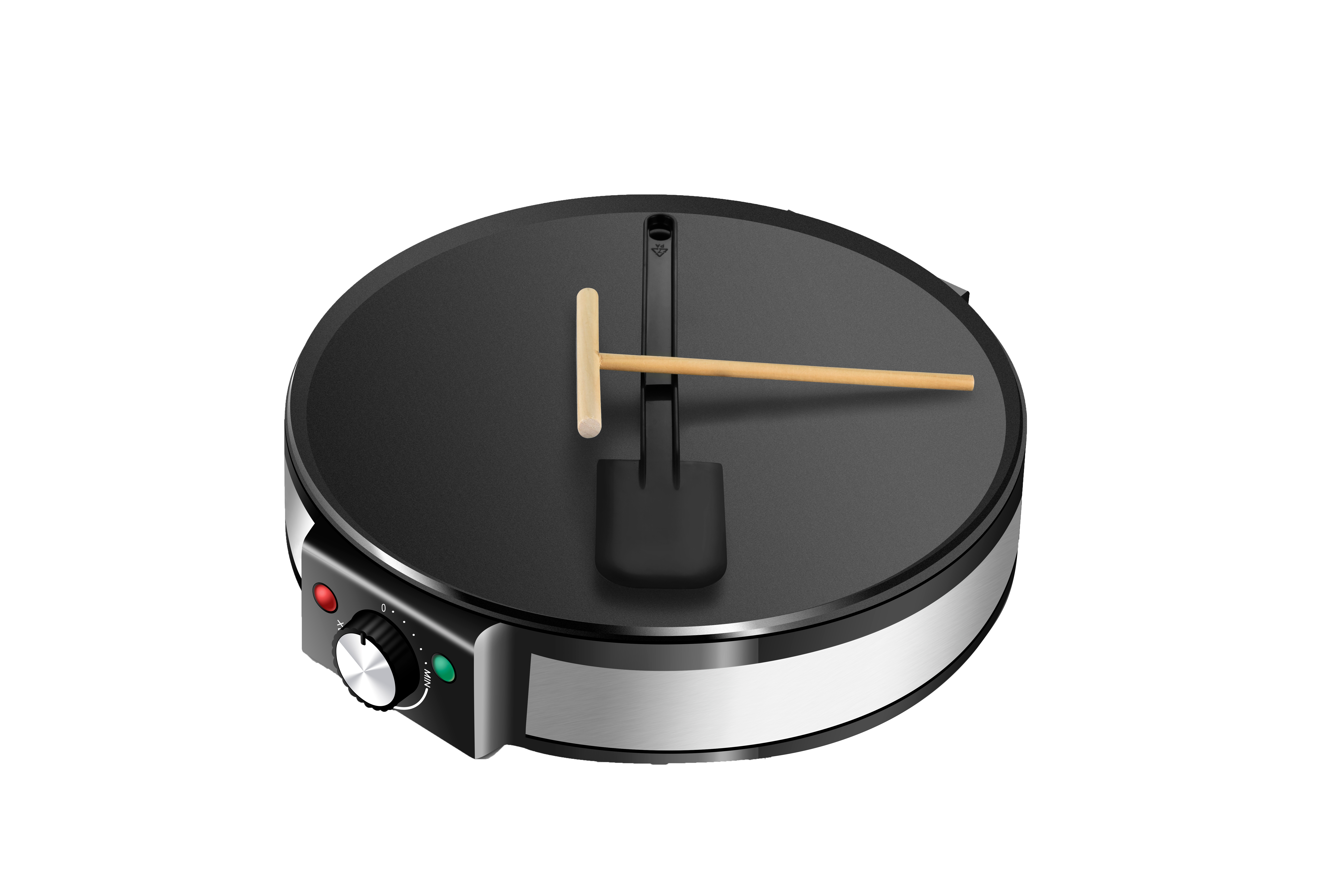 Aparat pentru preparat clatite Zilan ZLN2922  Negru/Inox, 1200W, Diametru plita 30cm, Temperatura ajustabila, [2]