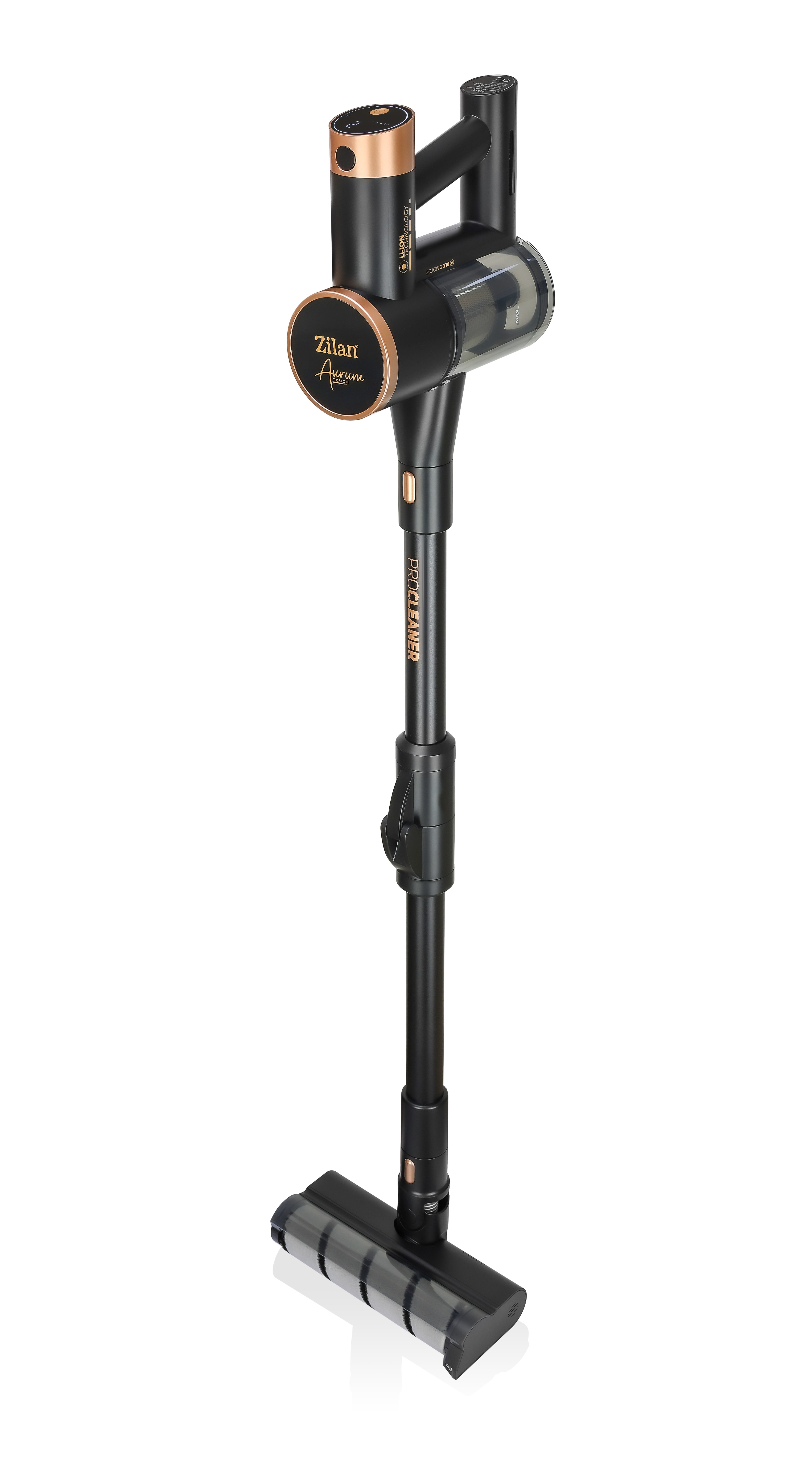 Aspirator vertical Zilan ZLN3099 Aurum, Putere 220W, Capacitate 350ml, Baterie 2500mAh, 6 trepte de viteza, Tub pliabil [5]
