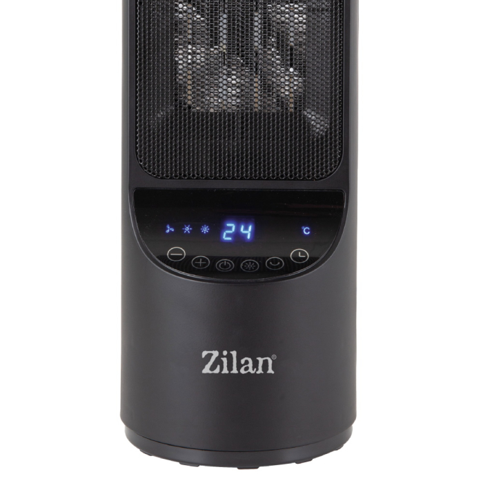 Aeroterma ceramica turn Zilan ZLN2052 Negru, 2000W, timer 8H, siguranta la rasturnare [3]