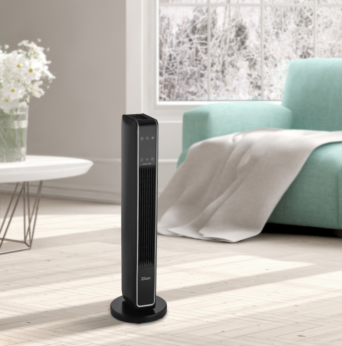Aeroterma ceramica turn Zilan ZLN2076 Negru, 2200W, Ecran cu atingere, Timer 8H [7]