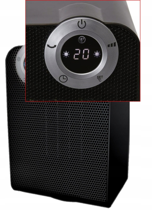 Aeroterma ceramica Zilan ZLN2021 Negru, 1800W, motor din cupru, rezistenta la apa IPX1 [6]