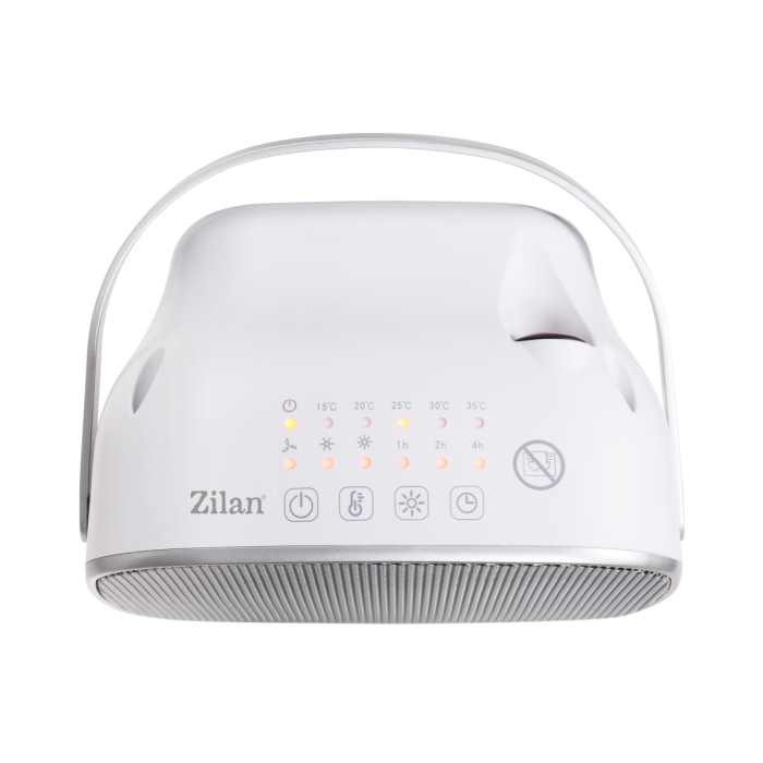 Aeroterma ceramica Zilan ZLN5671 Alba, cu maner de portabilitate, putere 1500W, timer [2]