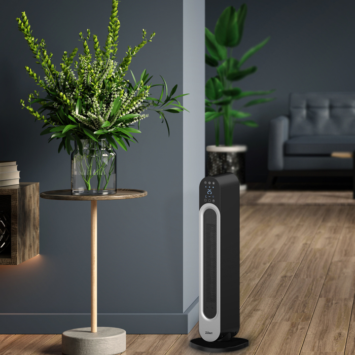 Aeroterma turn Zilan ZLN5657 Negru, 2200W, protectie la supraincalzire, 3 trepte de viteza [10]